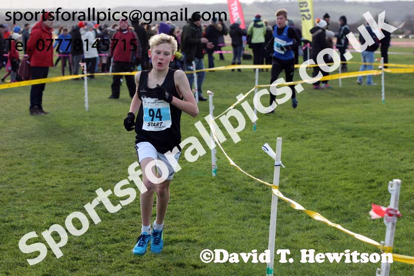 Boys under-13 North Eastern Cross Country, Redcar. Photo:  David T. Hewitson/Sports for All Pics